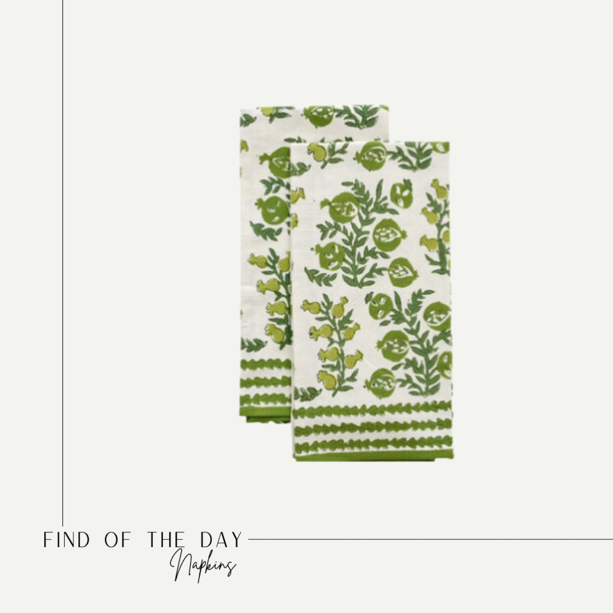 Napkins for spring and summer 

#LTKhome #LTKSeasonal #LTKFind