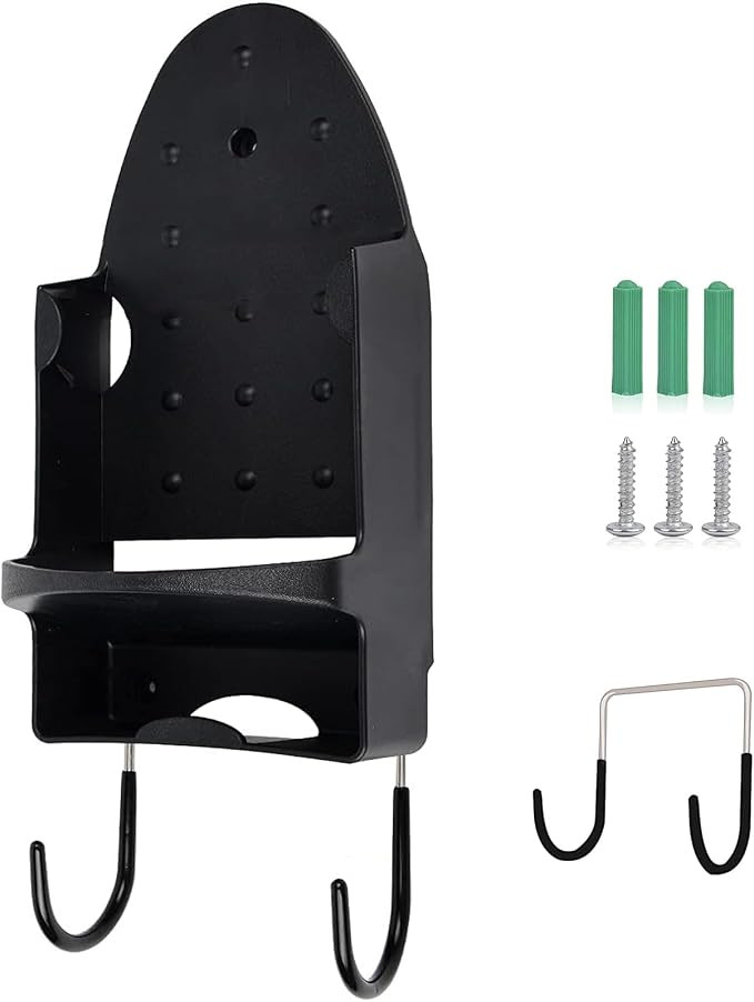 Ironing Board Hanger Wall Mount Electric Iron Holder Ironing Board Rack Household Bathroom Shelf ... | Amazon (US)