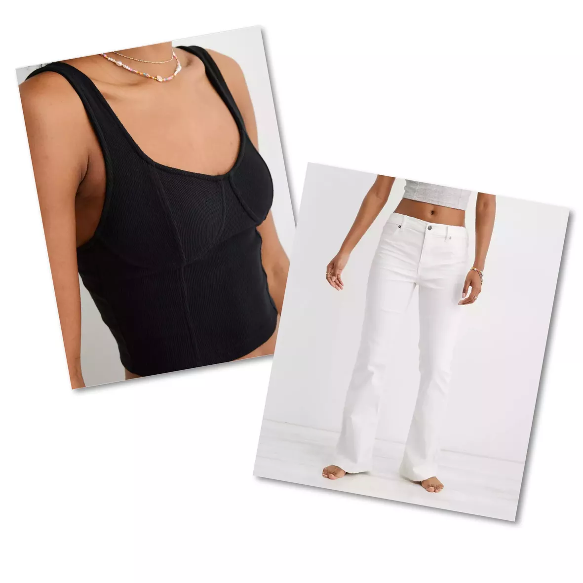 Aerie Corset Cropped Tank Top curated on LTK