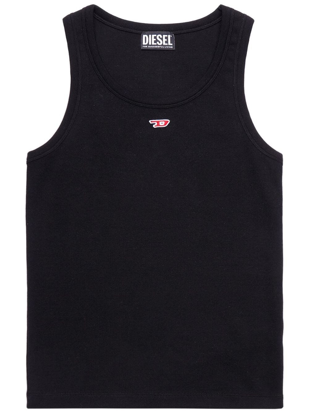 Diesel T-Anky-D logo-appliqué tank top - Black | Farfetch Global