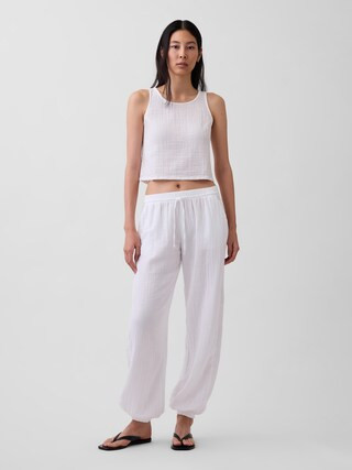 Cotton Gauze Easy Joggers | Gap (US)