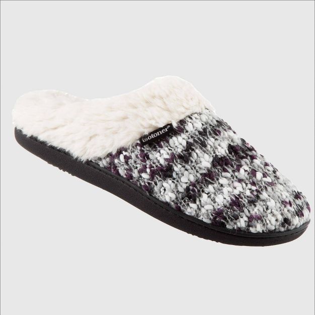 Isotoner Women's Sweater Knit Amanda Hoodback Slippers | Target