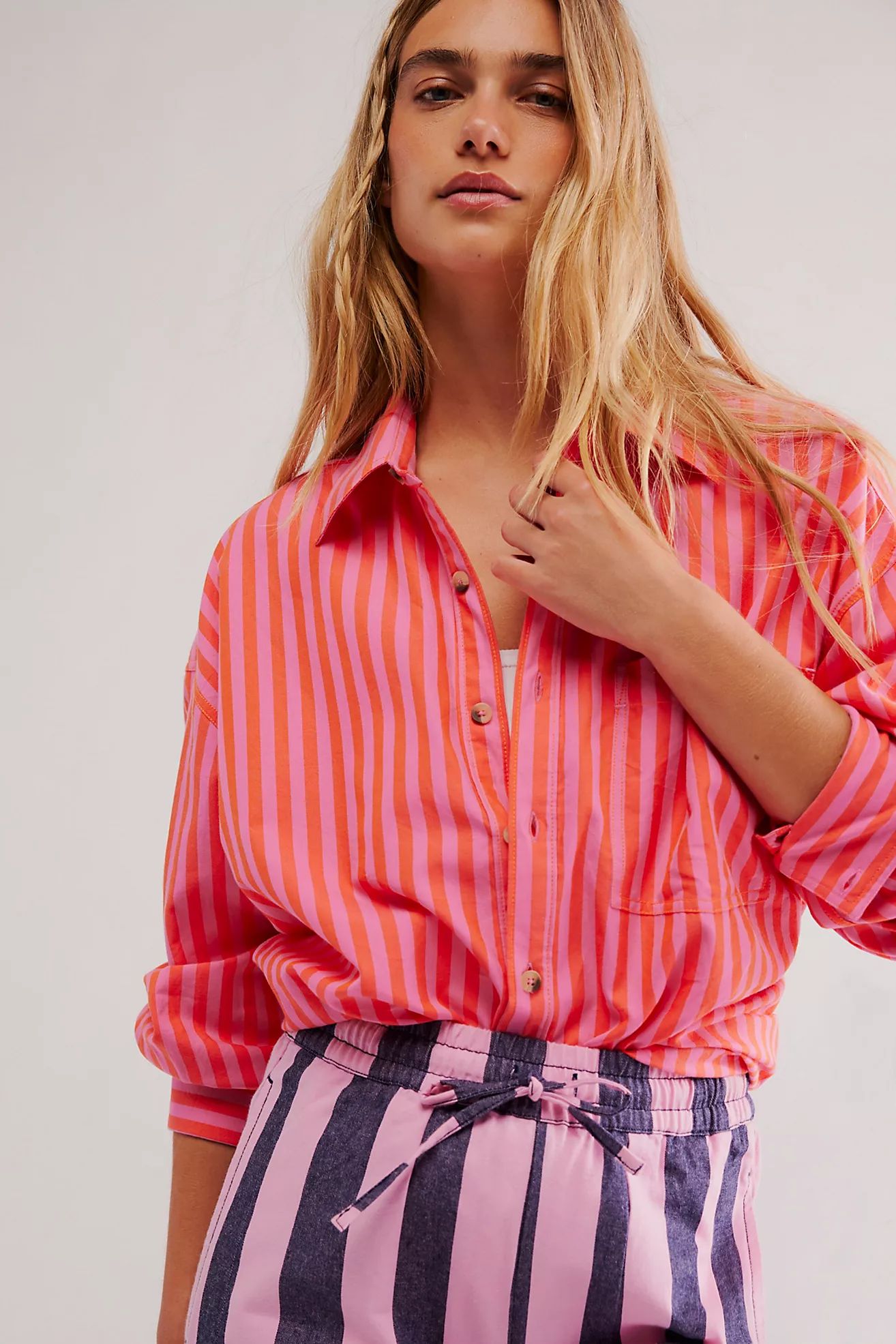 We The Free Freddie Striped Shirt | Free People (Global - UK&FR Excluded)