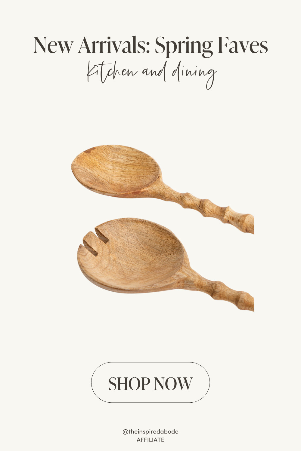 These carved wooden salad servers bring just the right amount of detail to everyday meals and casual entertaining. Timeless, functional, and perfect for spring and summer hosting – or a great hostess gift! 

 #LTKfoodie #LTKSeasonal #LTKHome