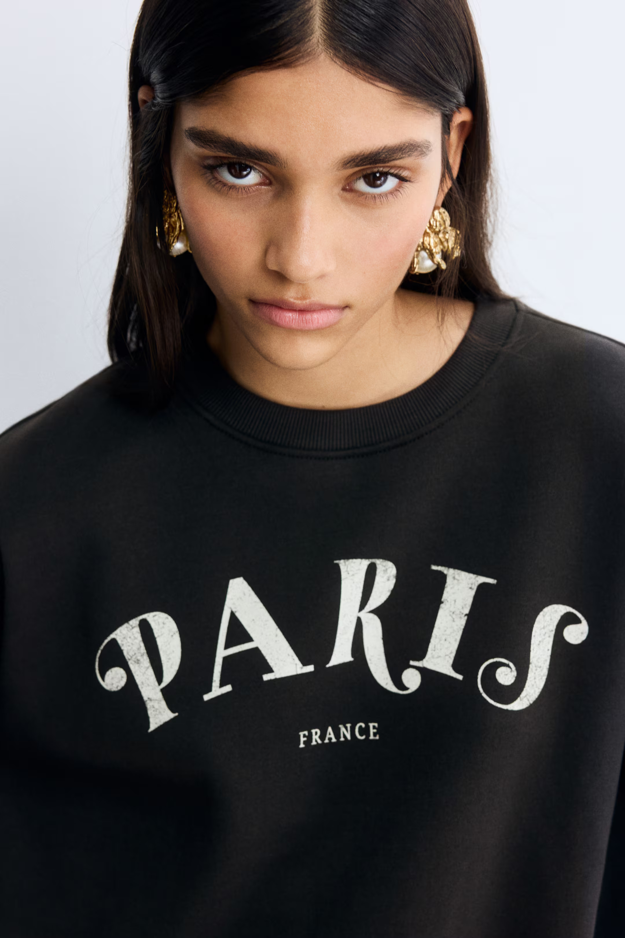 Motif-detail sweatshirt | H&M (UK, MY, IN, SG, PH, TW, HK)