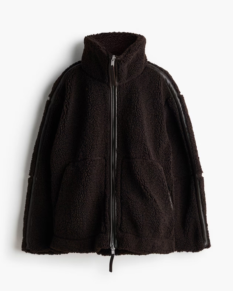 Chocolate brown teddy fleece jacket

#LTKSeasonal