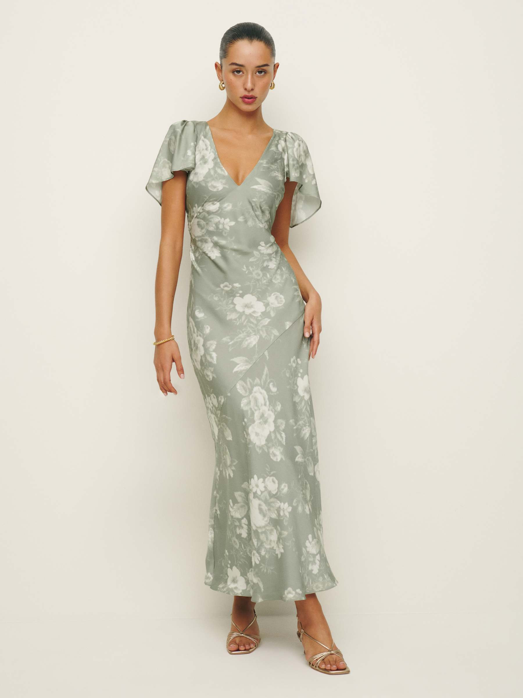 Vida Satin Dress | Reformation (Global)