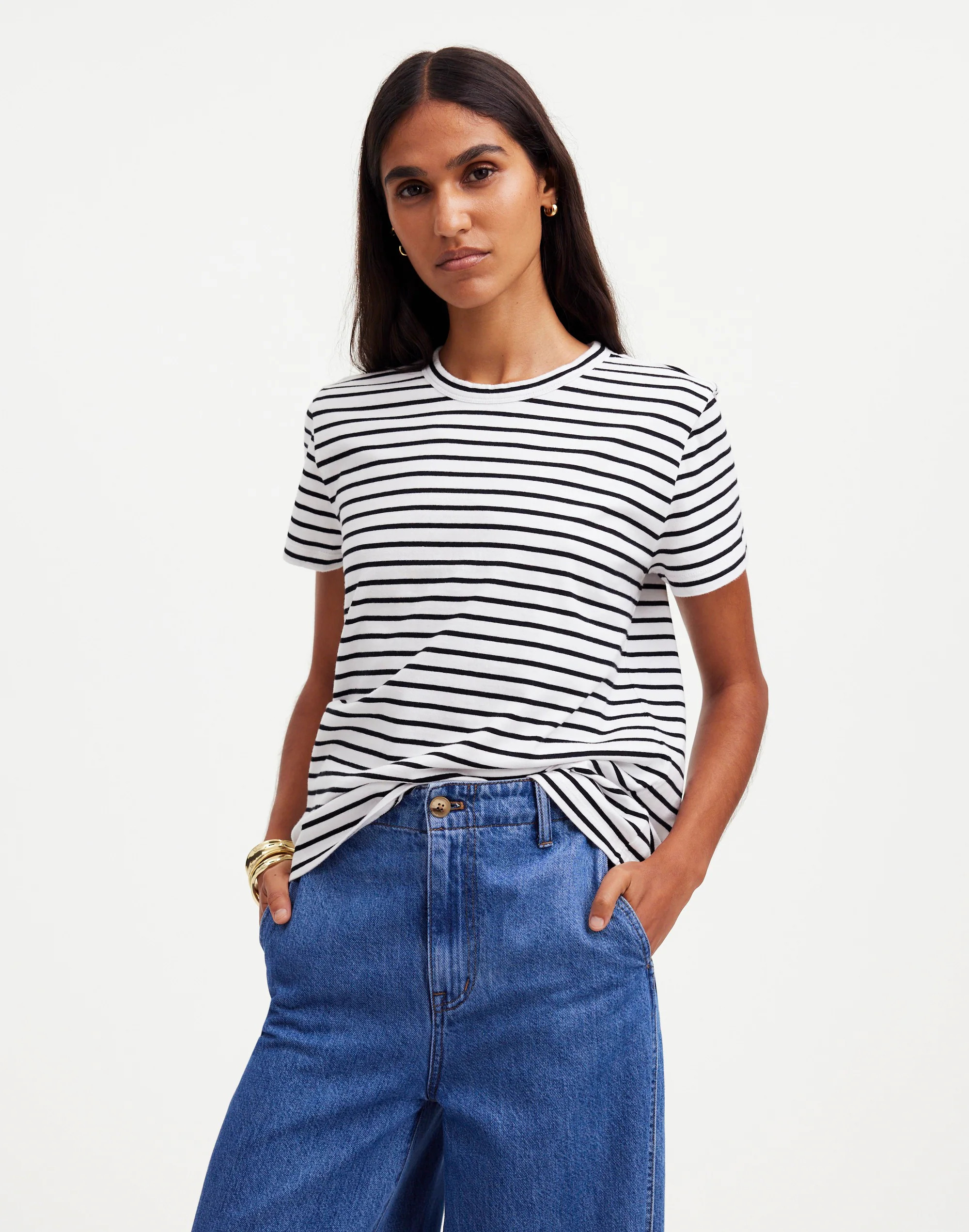 Cotton Perfect Crewneck Tee | Madewell | Madewell