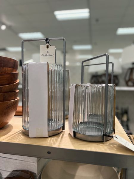 These pretty ribbed glass lanterns are 20% off! Available in the 2 sizes shown here.

Target find, patio decor, outdoor

#LTKhome #LTKsalealert #LTKunder50