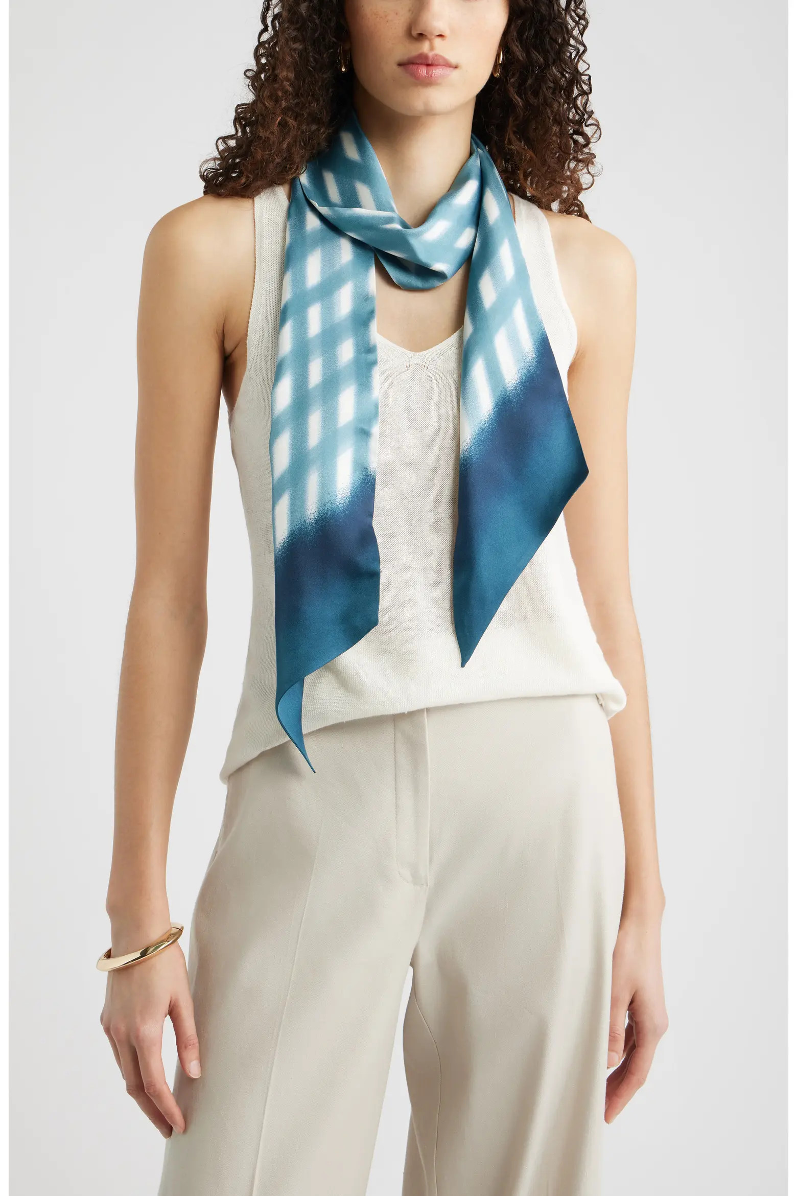 Nordstrom Floral Print Silk Skinny Scarf (Women) | Nordstrom | Nordstrom