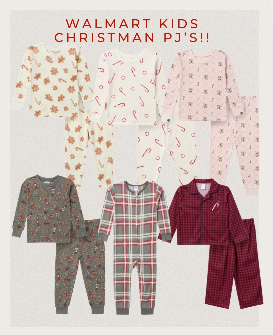 Christmas pajamas have officially hit Walmart 😍😍 I think I’m going to have to grab every pair bc they’re all just too cute!! 

#LTKHoliday #LTKBaby #LTKKids