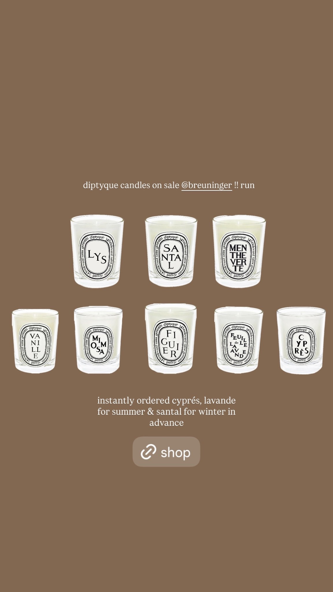 DYPTIQUE CANDLES SALE % 
Reduziert 

#kerzen #kerze 

#LTKsale #LTKhome #LTKdeutschland