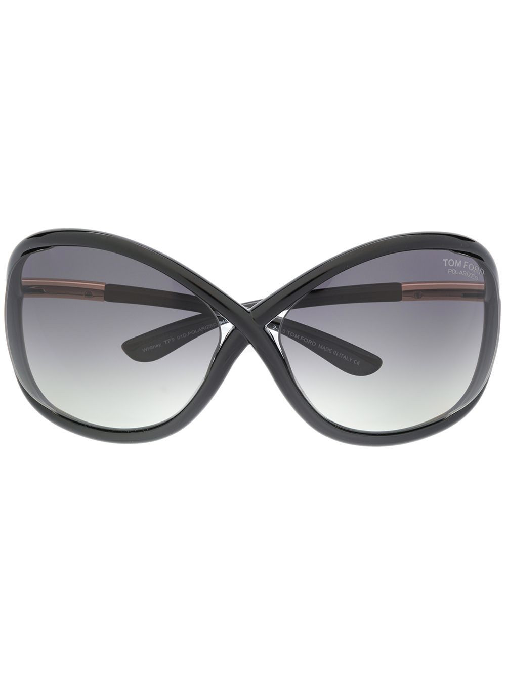 TOM FORD Eyewear Whitney soft round sunglasses - Black | Farfetch Global