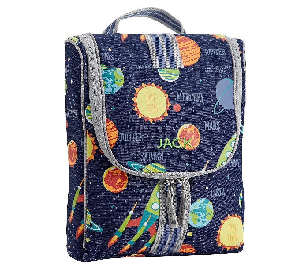 Mackenzie Navy Solar System Glow-in-the-Dark Toiletry Bag | Pottery Barn Kids