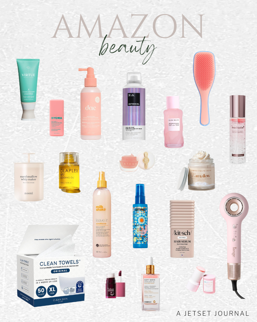 These Amazon Beauty Finds are awesome this week! Top picks include DAE Mirage Mist Leave-in Conditioner, Tangle Teezer detangling brush, and Clean Skin Club clean towels. We are loving skin and makeup finds like e.l.f. Sheer For It Blush Tint, SKIN1004 Poremizing Quick Clay Stick Mask, and Glow Recipe face toner. So many bestsellers this week!

#LTKSeasonal #LTKSaleAlert #LTKTravel
 

 