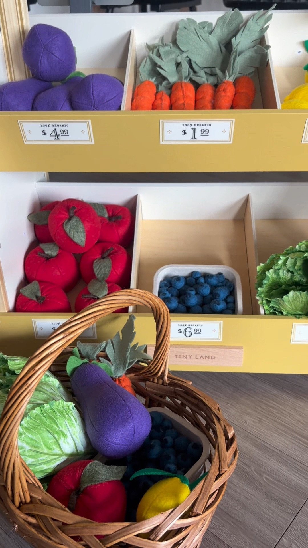 Everything is finally linked! 🥹🤎 I spent a lot of time sourcing high-quality felt food from independent makers and small businesses because I wanted this little farmers market to feel realistic and last for years of play. I’ve linked everything I could find here, along with the stand, baskets, and all the little details! Happy shopping! 🧺✨

#LTKmomlife #LTKKids #LTKdayinmylife