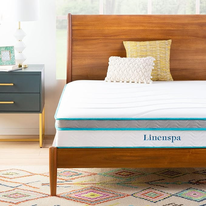 Linenspa 10 Inch Memory Foam and Innerspring Hybrid Mattress-Medium Feel-Full | Amazon (US)