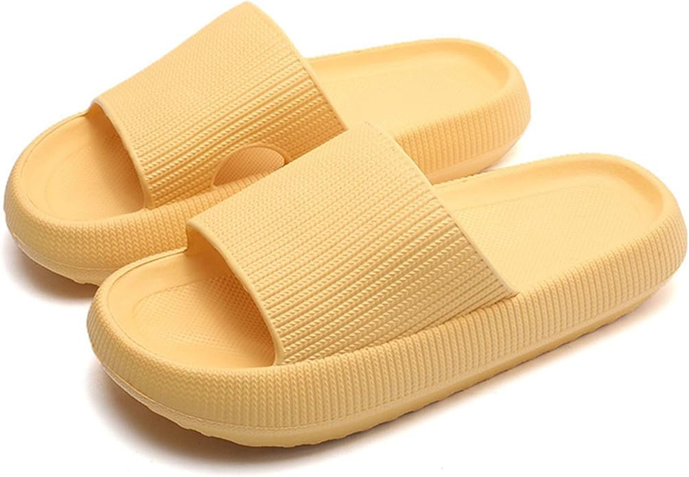 Pillow Slippers, Unisex Shower Bathroom Slipper EVA Massage Foam Super Soft Non-Slip Quick Drying... | Amazon (US)