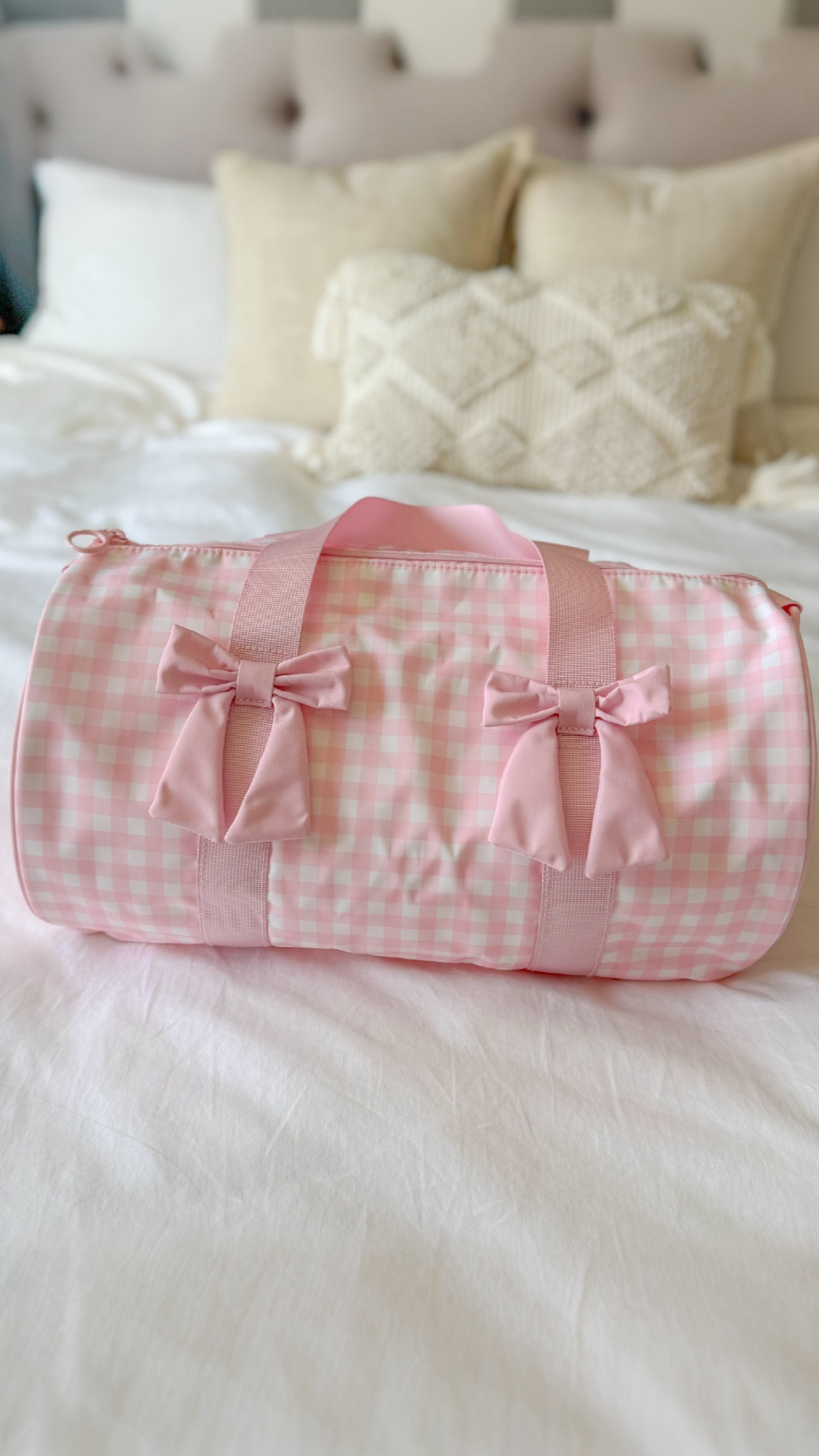 🚨 Just released ! 🚨 This pink & white gingham Cat & Jack duffel is perfect for travel, sleepovers, or even as the cutest sports or dance bag!

#LTKKids #LTKFindsUnder50 #LTKBaby