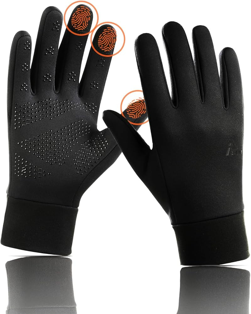 Lightweight Running Winter Gloves Touch Screen Gloves Liners for Cycling Biking for Men Women | Amazon (US)