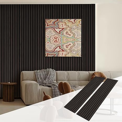 UNISOAR Wood Acoustic Panels 3D,2-Pack Wall Panels for Interior Wall decor,Decorative Accent Wall... | Amazon (US)