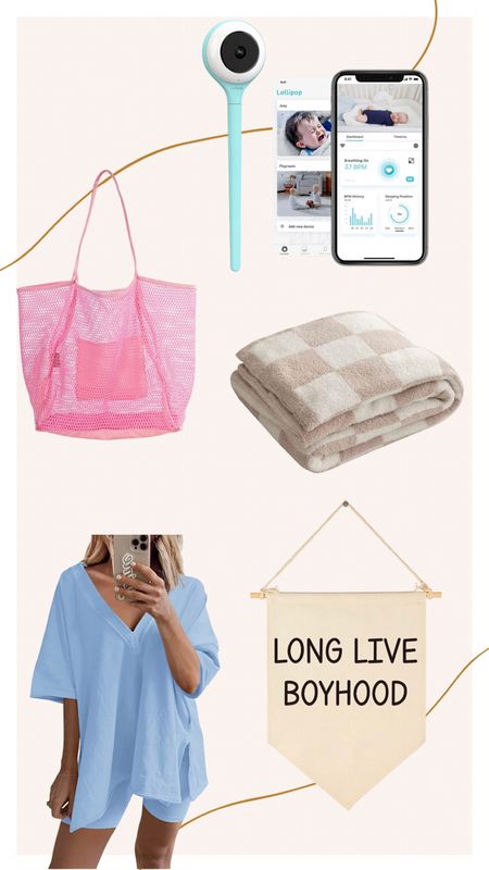 What’s in my Amazon cart. Barefoot dreams blanket cups. Beach bag under $10. Baby boy nursery sign. Free people dupe set. Favorite baby monitor 

#LTKunder50 #LTKbump #LTKbaby