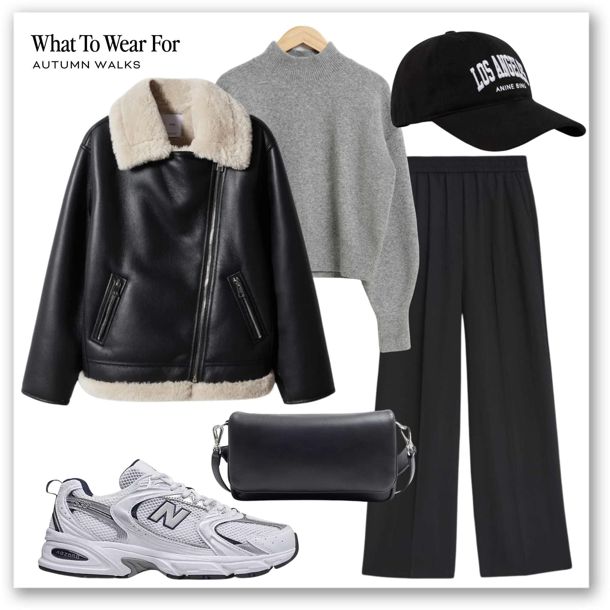 Autumn walks 👟 

Aviator jacket, casual style, new balance, anine bing cap, black trousers, M&S, & other stories knit

#LTKeurope #LTKSeasonal #LTKstyletip