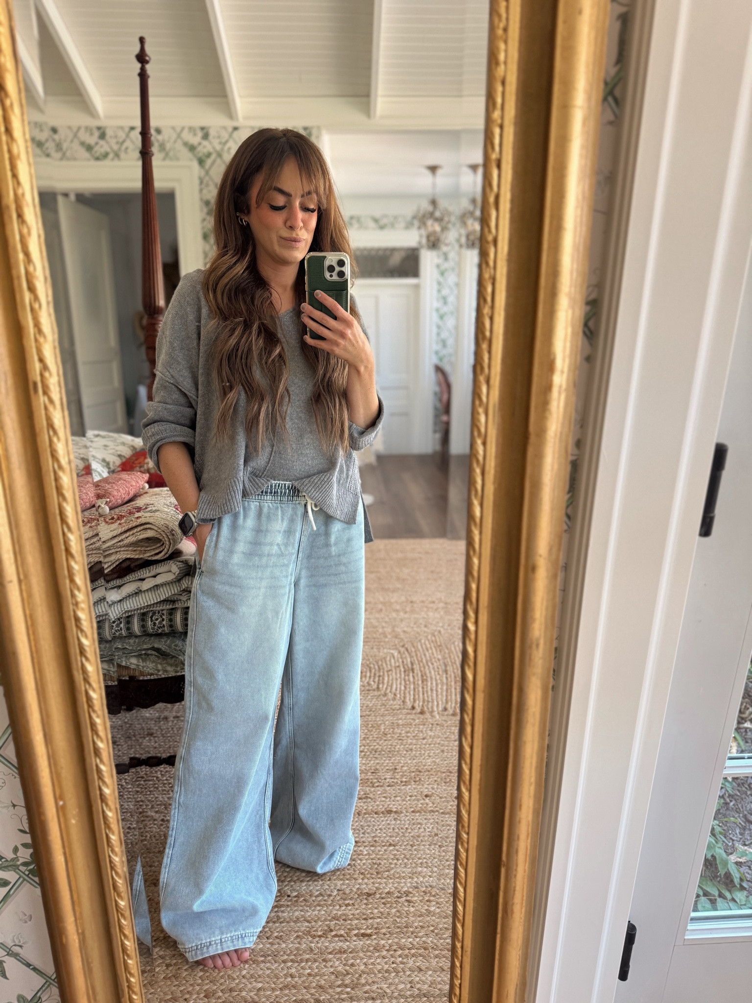 Drawstring jeans feel like sweatpants & I feel like that’s an important thing I need to share here. These from h&m are now back in stock in a few sizes in the denim [first pants below] and the black. I’m wearing a small.  

#LTKSeasonal #LTKSaleAlert