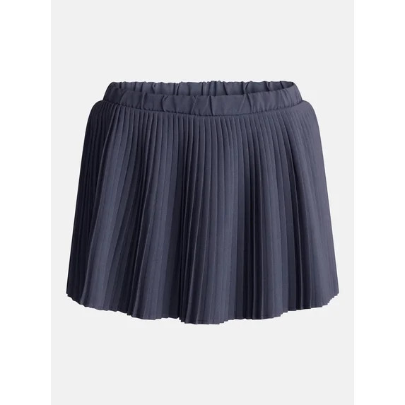 No Boundaries Pleated Woven Mini Skirt, Women's XXS-XXL | Walmart (US)