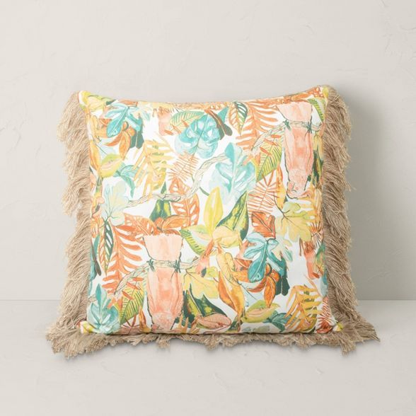 Leaf Outdoor Throw Pillow - Opalhouse&#8482; designed with Jungalow&#8482; | Target