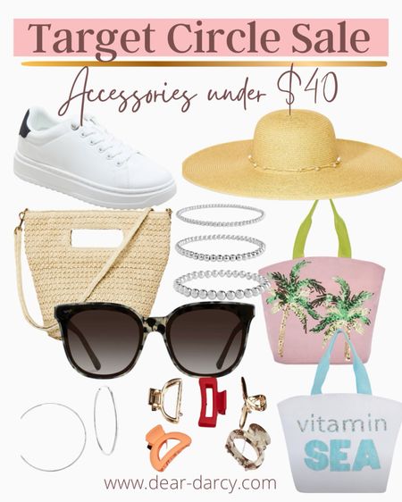 Target Circle online sale 

Fun spring Summer accessories  under $40

Some $10.99 and up

Summer totes and bags
White leather Tennis  shoes
Sunglasses  jewelry you’ll wear all season 
And a great straw hat!


#LTKsalealert #LTKfindsunder50 #LTKxTarget