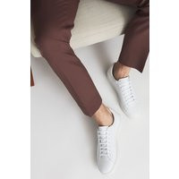 White Finley Leather Trainers | Reiss (UK)