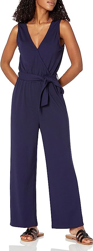 The Drop Women's @caralynmirand Sleeveless Wrap Jumpsuit | Amazon (US)