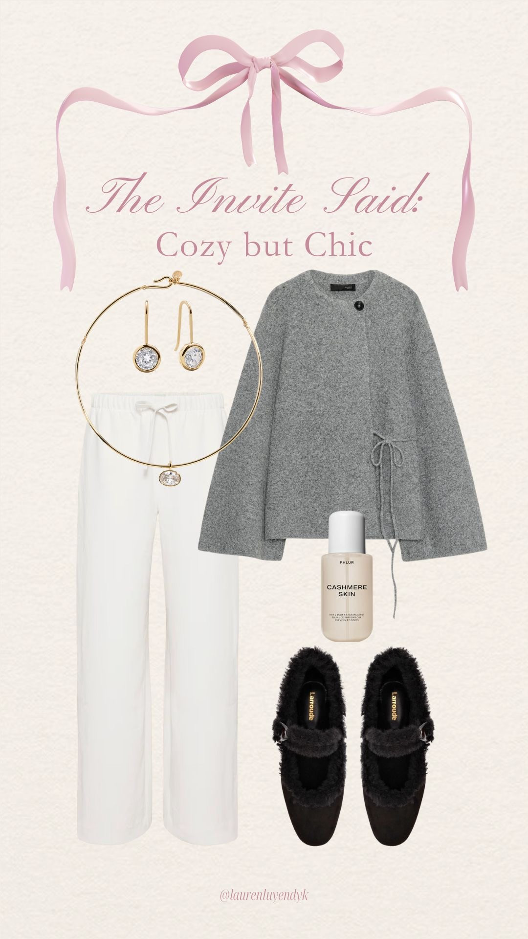 The invite said: cozy but chic
Zara, Aritzia, BaubleBar 

 #LTKHoliday #LTKootd #LTKFindsUnder100