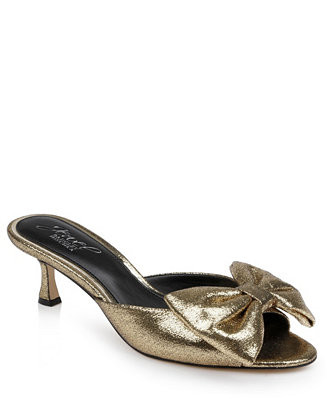 Jewel Badgley Mischka Kora Bow Slide Evening Sandal - Macy's | Macy's