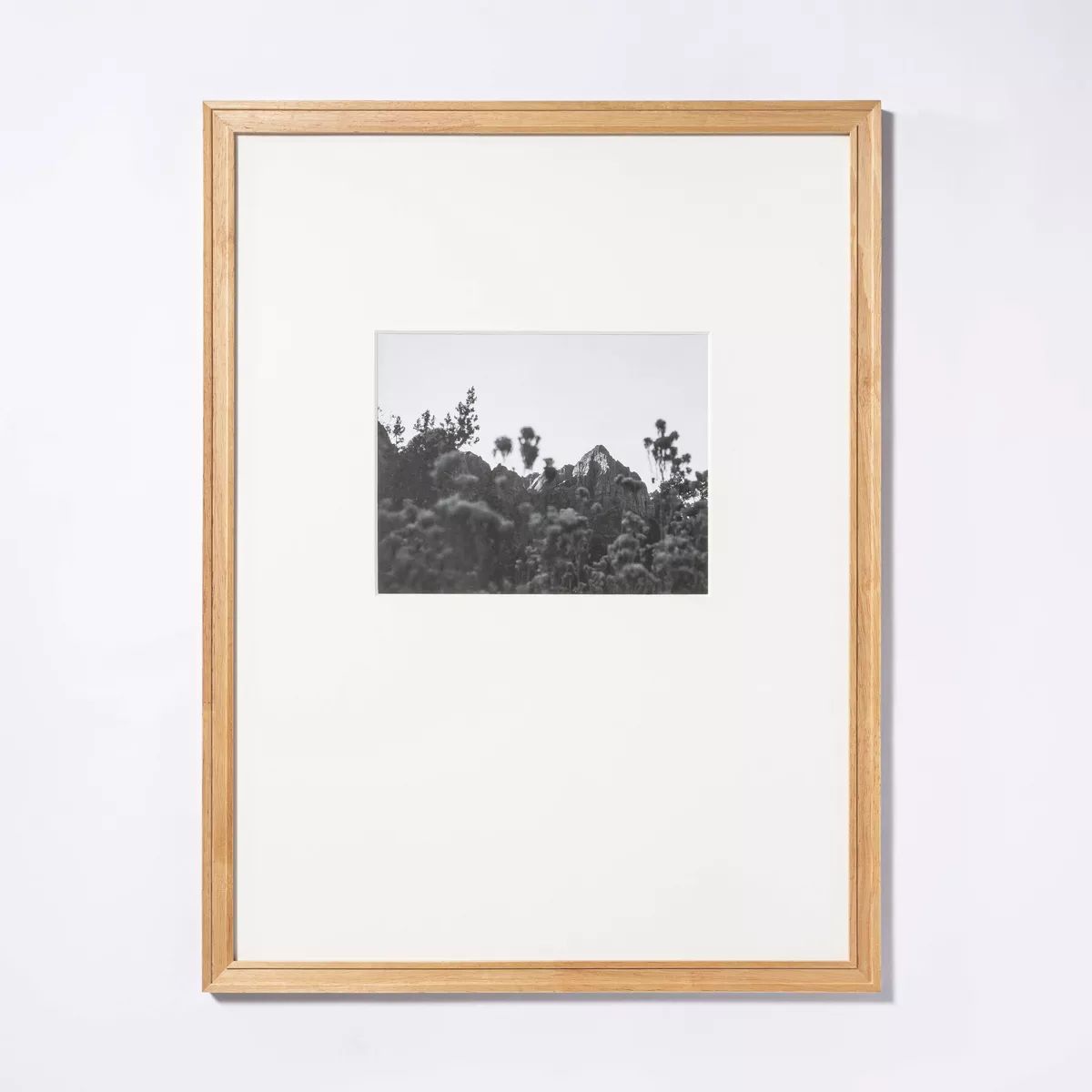 18" x 24" Matted to 8" x 10" Gallery Frame Natural Wood - Threshold™ designed with Studio McGee | Target