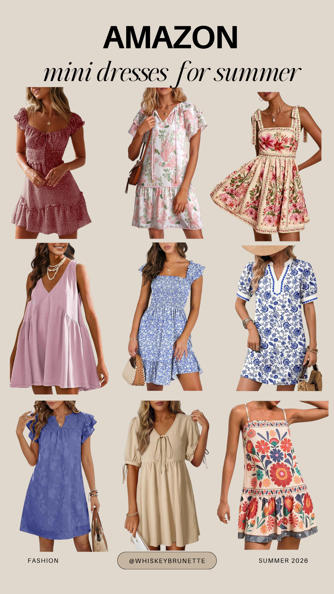 The cutest mini dresses from Amazon for any occasion this summer! 

 