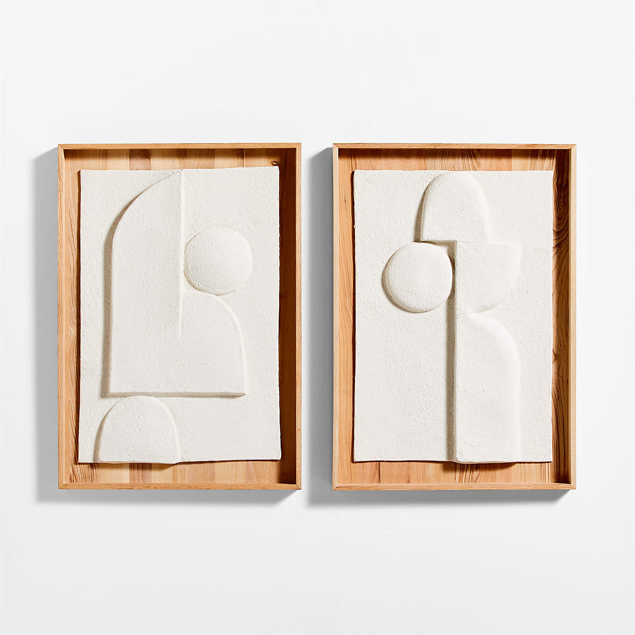 "Lain I" Paper Mache Wall Art + Reviews | Crate & Barrel | Crate & Barrel
