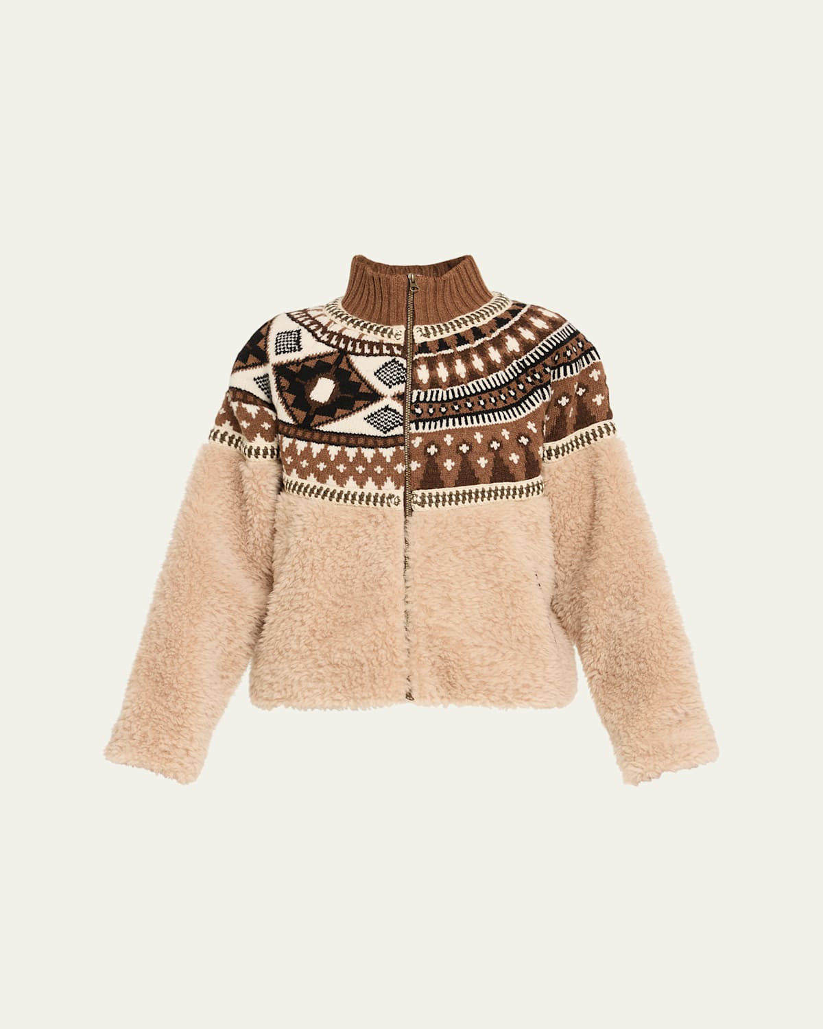 Linea Fair Isle Combo Jacket | Bergdorf Goodman
