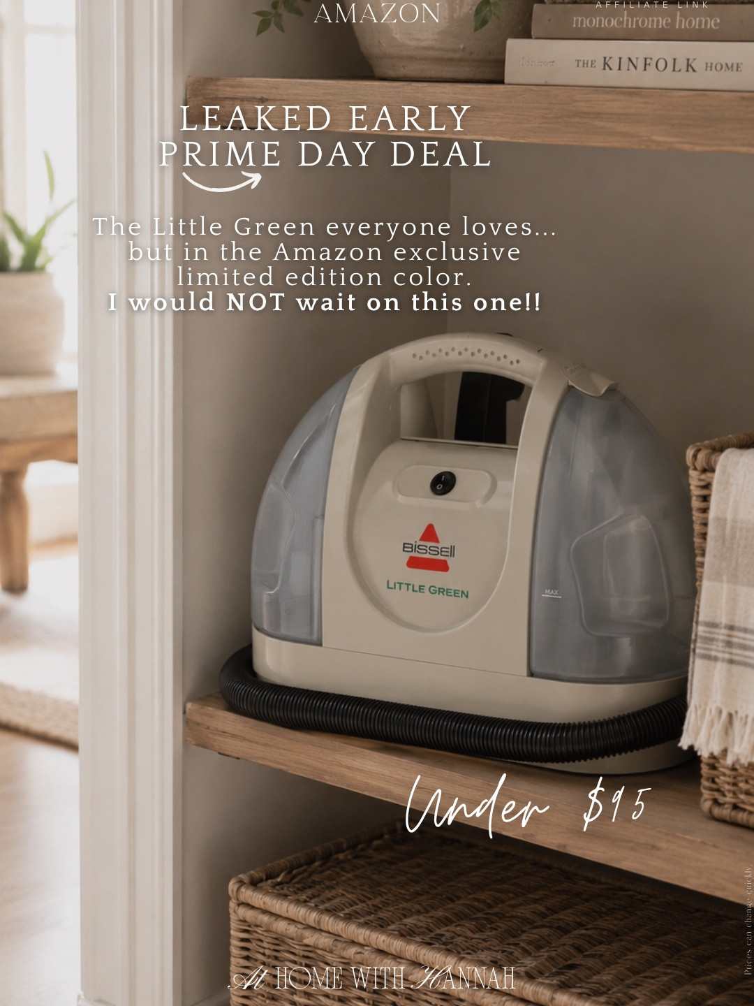 Prime Day cleaning deal • Bissell Little Green • carpet cleaner sale

The Bissell Little Green everyone loves is under $95 in the Amazon exclusive limited edition color, and I would not wait on this one 🤍

It’s one of those practical home finds that is actually worth grabbing on sale — especially for rugs, upholstery, stairs, car seats, pet messes, kid messes, and all the little spills that happen in real life.

If you’re shopping for: Bissell Little Green, carpet cleaner sale, Prime Day cleaning deal, Amazon cleaning finds, upholstery cleaner, spot cleaner, portable carpet cleaner, pet mess cleaner, car seat cleaner, home cleaning essentials.

I love deals like this because it’s the kind of thing you’ll reach for over and over again. It makes quick cleanups easier without dragging out a full-size machine, and this limited edition color makes it feel even more worth grabbing while it’s available.

Everything is linked here 🤍

#PrimeDayDeals
#BissellLittleGreen
#CleaningFinds
#AmazonHome
#HomeDeals
#CarpetCleaner

#LTKSaleAlert #LTKHome