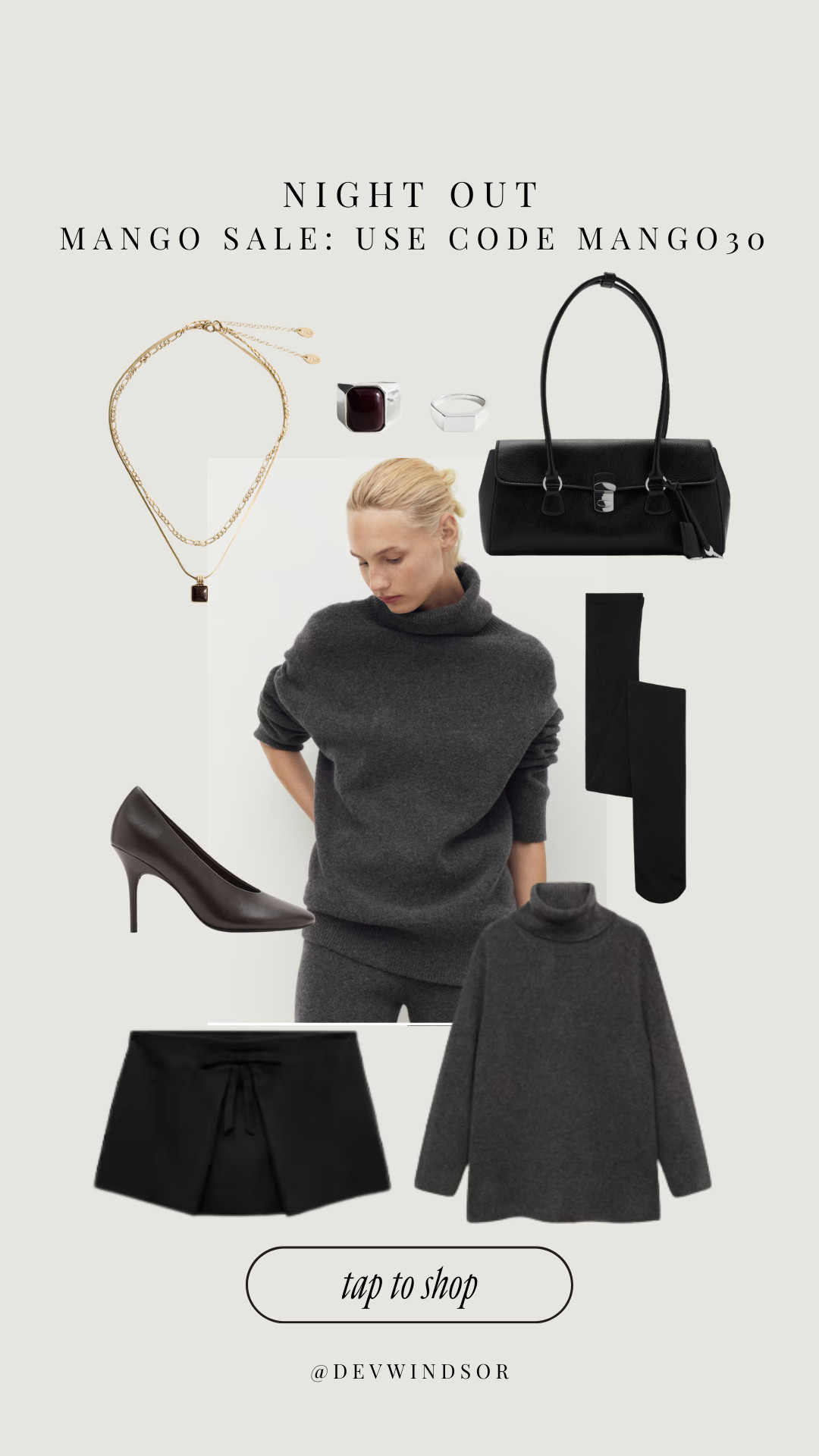 Night out look ✨ All items are a part of the Mango sale- use code MANGO30 for 30% off! 

 #LTKSeasonal #LTKSaleAlert #LTKStyleTip