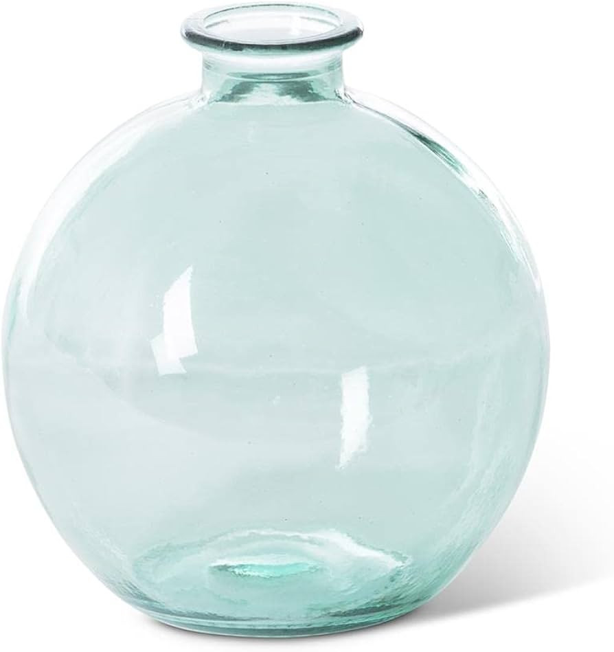 Park Hill Collection Recycled Glass Artemis Vase, Small, 7-inch Height, Light Green, for Home, Of... | Amazon (US)