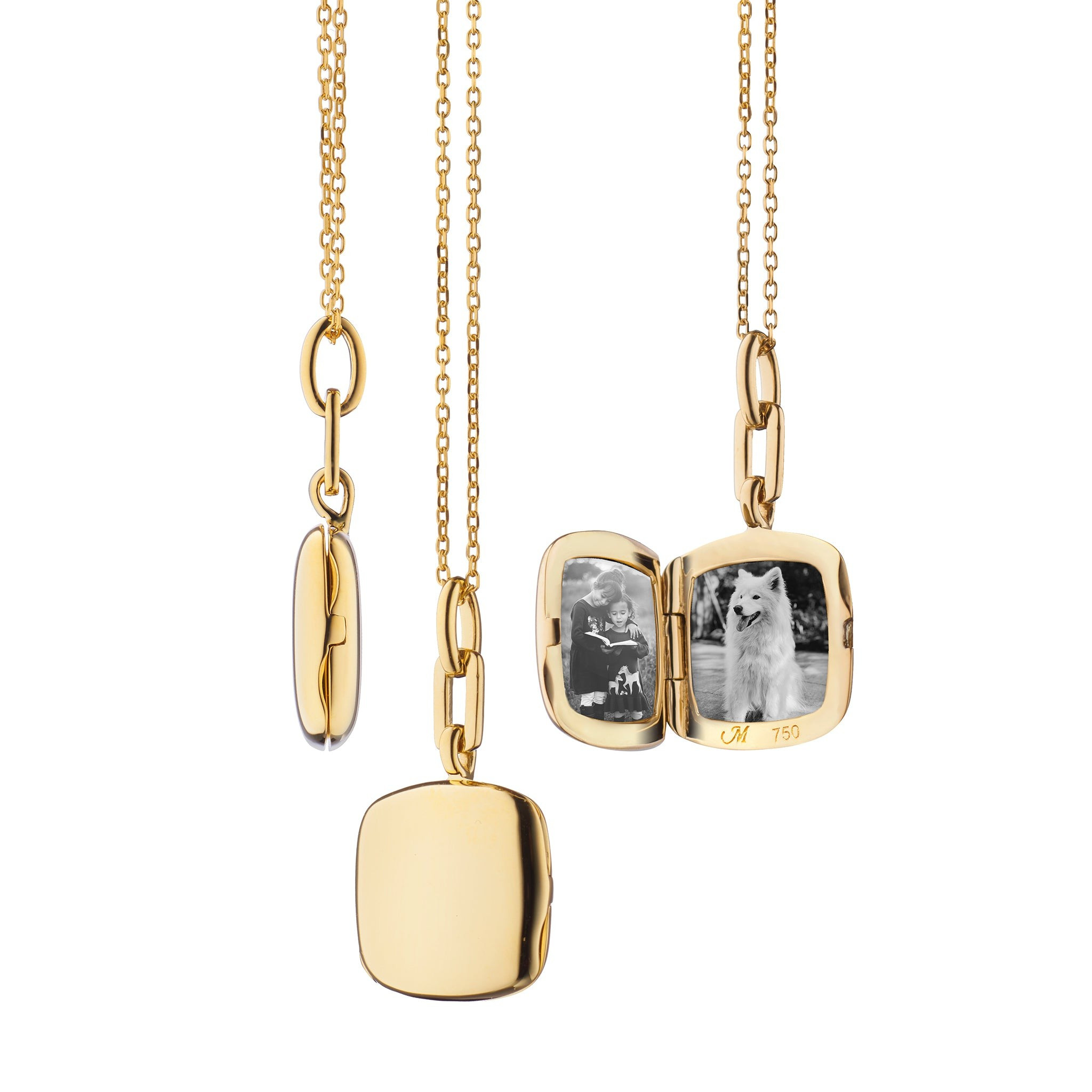 "Viv" Slim 18K Gold Locket | Monica Rich Kosann | Monica Rich Kosann