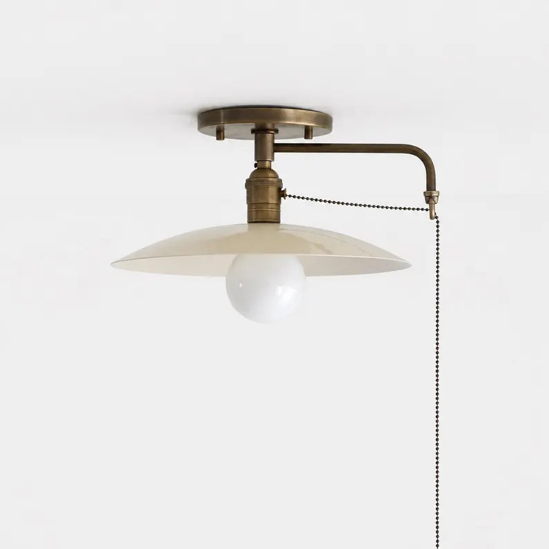 Ceiling  Light, Flush Mount Ceiling Light, Ceiling Light with Pull Chain,  UL Listed, No.S7026-4 | Etsy (Global)