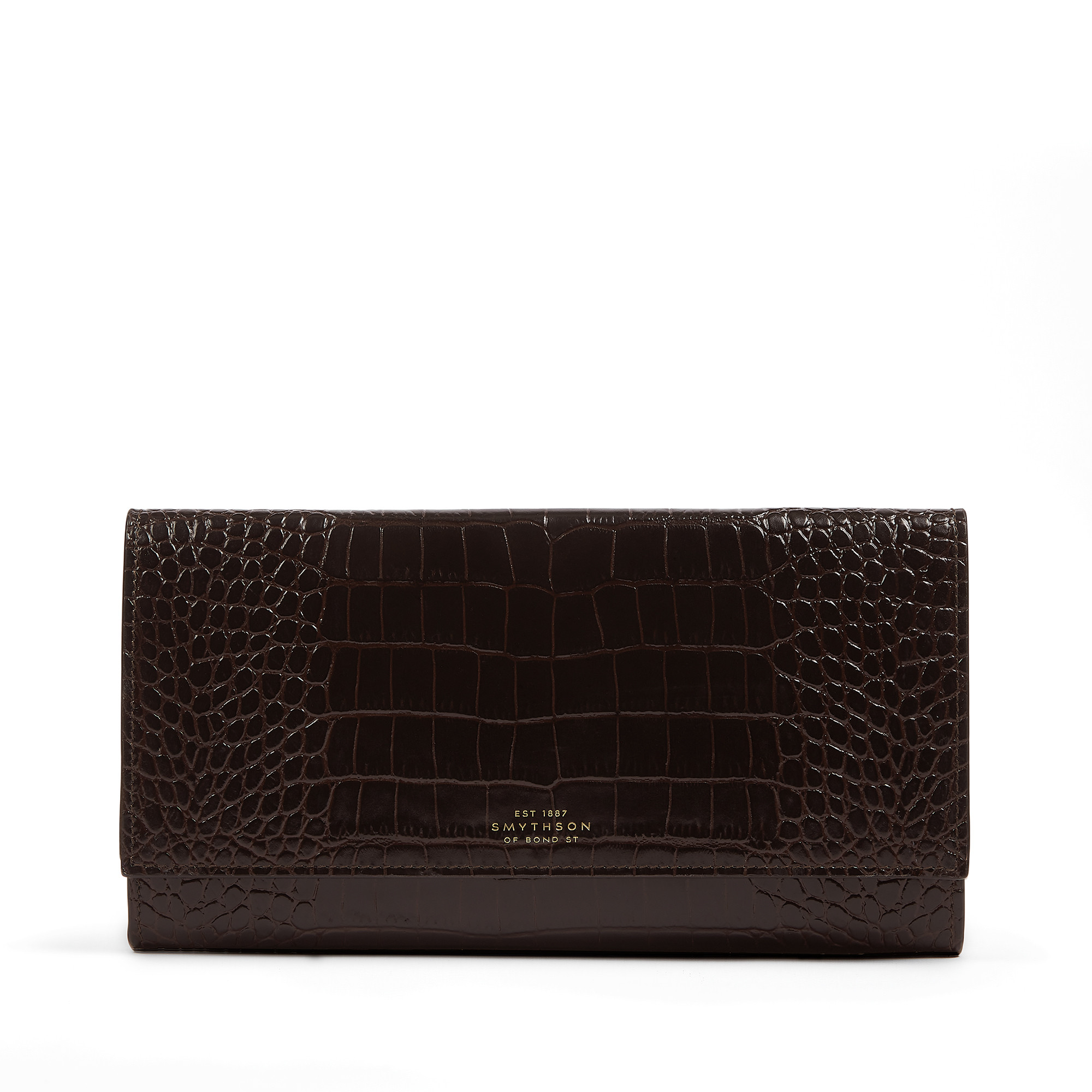 Marshall Travel Wallet in Mara in brown | Smythson | Smythson