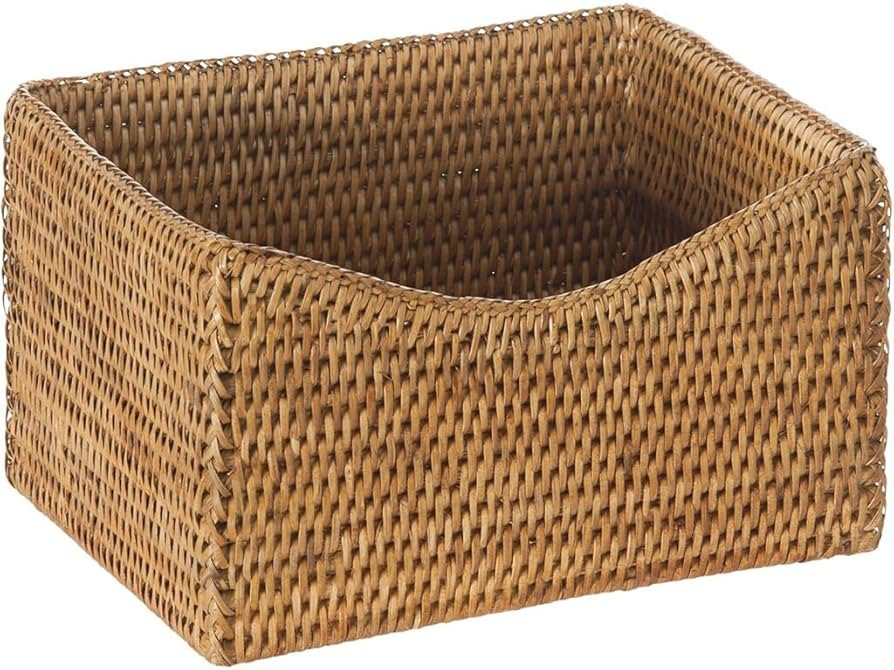 KOUBOO La Jolla Rattan Rectangular Shelf Basket, Storage Basket, Organizer Baskets, Kitchen Stora... | Amazon (US)