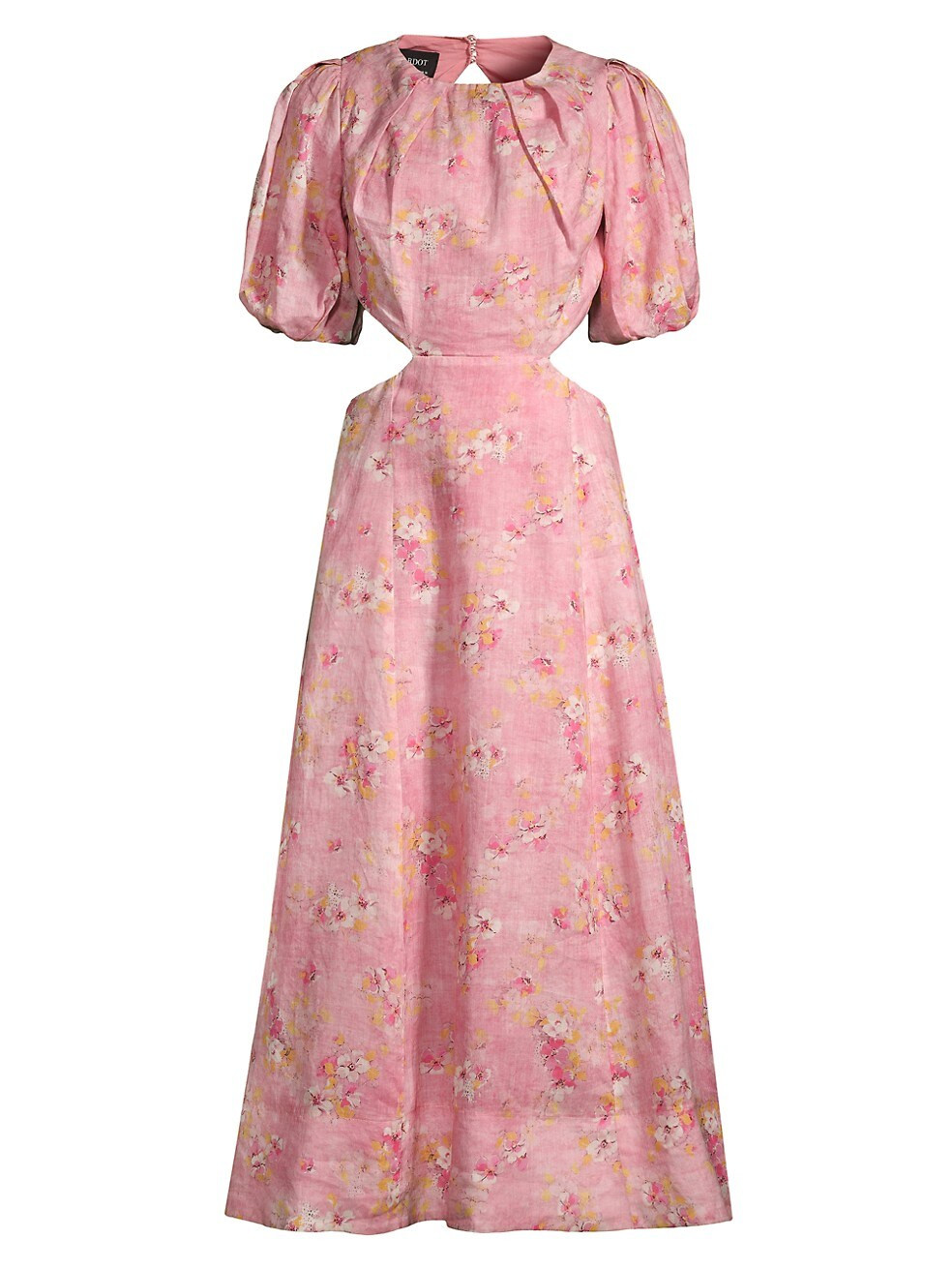 Bardot Malina Floral Open-Back Midi-Dress | Saks Fifth Avenue