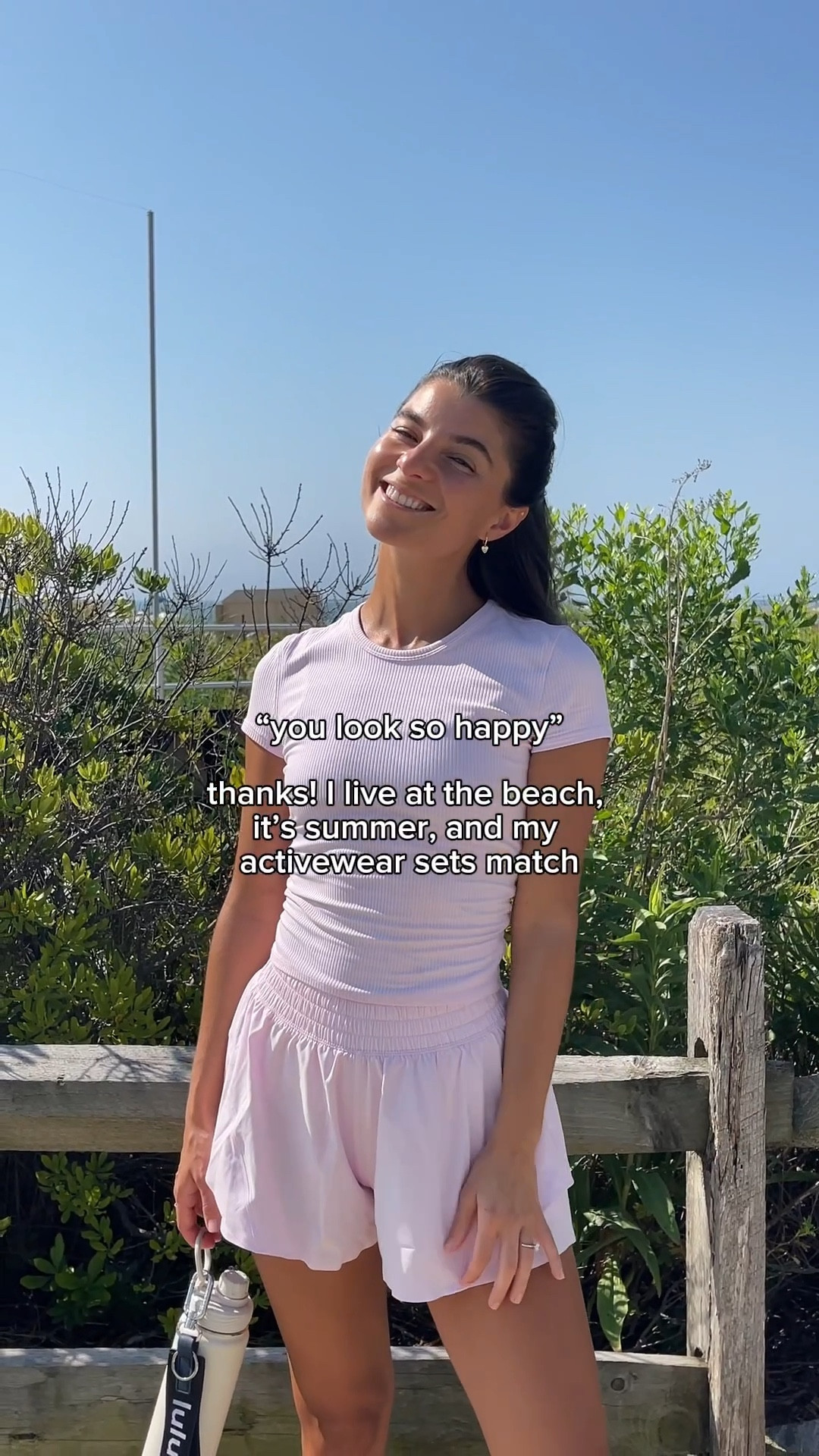 serotonin recipe 💓 obsessed with these matching sets. 
Pink: 4 in top and xxs in shorts
Mauve: 2 in top & 4 in shorts
White: 4 in top & 0 in shorts 
@lululemon #lululemoncreator #ad

#LTKActive #LTKSeasonal #LTKFindsUnder100