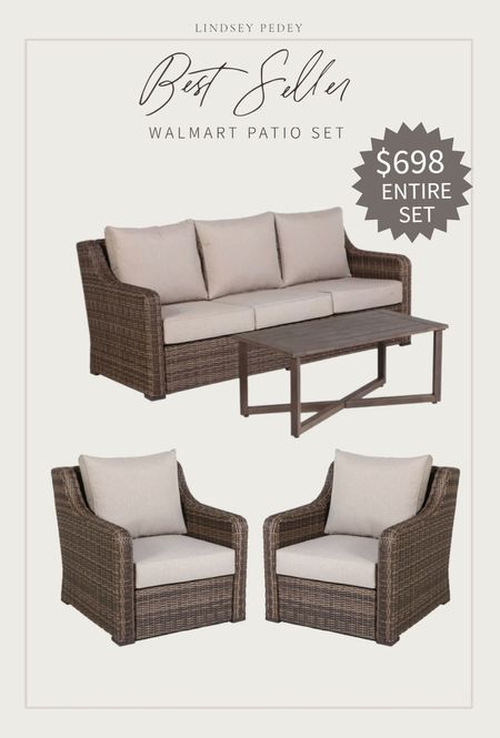 This best seller is now $698 for the entire set!! Such a steal! 

Patio furniture, outdoor furniture, outdoor sofa, outdoor chair, outdoor lounge, conversation set, Walmart, affordable find, roll back 

#LTKhome #LTKSeasonal #LTKsalealert