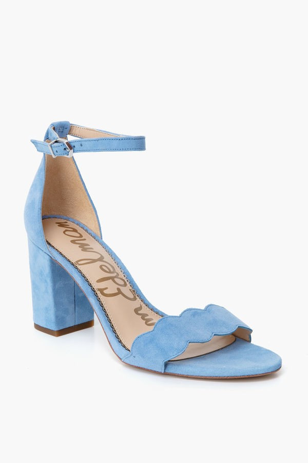 Cornflower Blue Suede Odila Sandals | Tuckernuck (US)